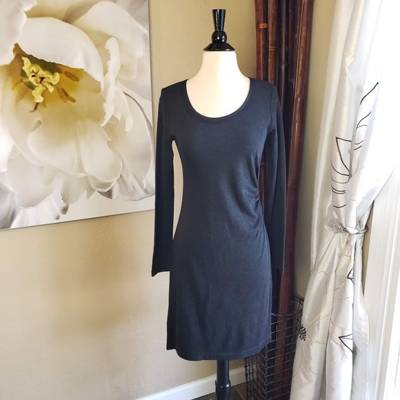 Ann Taylor Dresses & Skirts - Ann Taylor ~ Grey/Black Side Scrunch Dress ~ Sz 2